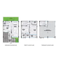 Gandharv Marigold Villas Bhosari 2 BHK Floorplan Image