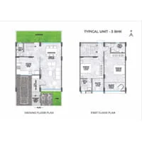 Gandharv Marigold Villas Bhosari 3 BHK Floorplan Image
